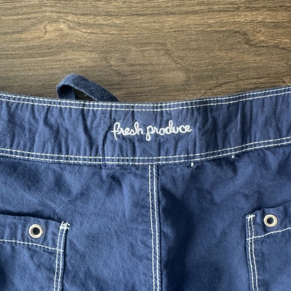 FRESH PRODUCE Women's Capri sz L Blue - Picture 3 of 4